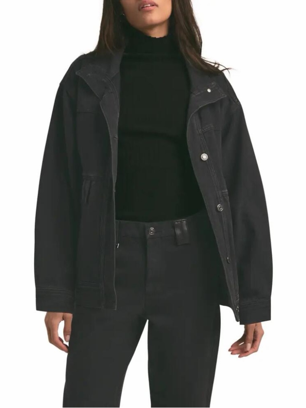 Favorite Daughter Black Oversized Jacket